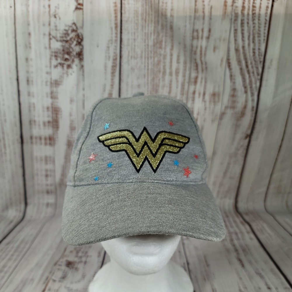 DC Wonder Woman Grey Gold Adjustable Hat Baseball Cap